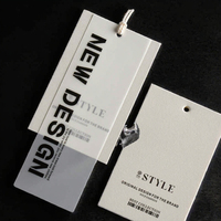 Étiquette tendance personnalisée écologique sérigraphiée pour vêtements, sacs et chaussures, en papier semi-transparent beige avec colle souple