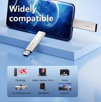 Flashdisk Mini Metal Original 1TB 8TB 16GB 32TB Super Cepat Transfer Data Kecepatan Tinggi USB 3.2