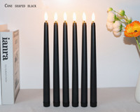 Vente en gros de bougies LED 3D sans flamme à piles en plastique pour la décoration de mariage pour Diwali et Halloween