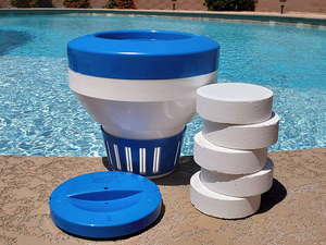 Grand distributeur flottant pliable <span class=keywords><strong>pour</strong></span> piscines tablettes de <span class=keywords><strong>3</strong></span> pouces avec évents réglables Équipement de nettoyage de <span class=keywords><strong>piscine</strong></span> - Product Image 3