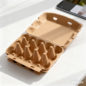 ホットセール カスタム 無地 卵パック 6/10/12/15/30個入り 生分解性 包装 印刷業界向け - Product Image 4