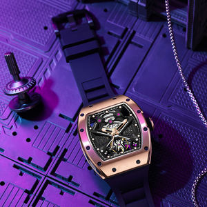 Reloj Mecánico Automático para Hombre, de Lujo, Esqueleto, Cronógrafo, Resistente al Agua, con Caja de Fibra de Carbono - Product Image 5