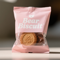 Emballage personnalisé pour biscuits avec logo, sac auto-adhésif givré de qualité alimentaire pour pain, biscuits, bonbons, emballage individuel