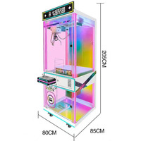 Machine à cadeaux à lumière LED colorée de haute qualité-Machine à griffes pour les arcades, les centres commerciaux et les centres de divertissement familiaux