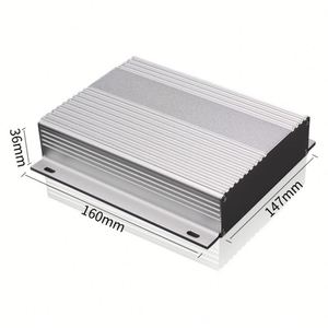 Aluminum Alloy Power Controller Housing Electrical <b>Enclosure</b> IP54 Industrial Custom Cutout Holes Junction Box Shell - Product Image 1