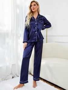 Ensemble de vêtements de nuit en soie de mûrier durable à manches longues, logo personnalisé, OEM ODM, fabricant vietnamien, service de production sous marque privée - Product Image 4