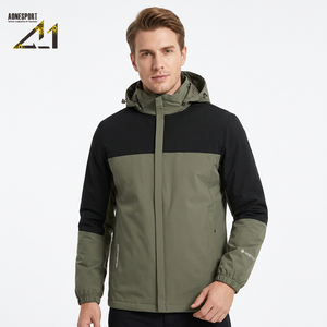 Veste imperméable coupe-vent 3-en-1 pour homme, col montant, avec logo personnalisé OEM ODM - Product Image 6