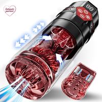 Männlicher Masturbator Penispumpe - Sexspielzeug für Männer mit Verbesserter 12-S-Stufen-Vakuumpumpe & 7 Stoß-, Rotations- und Vibrationsmodi