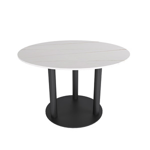 Anti-fuego Mesa Redonda de restaurante de incombustible HPL Mesa moderna mesa de comedor de restaurante - Product Image 6