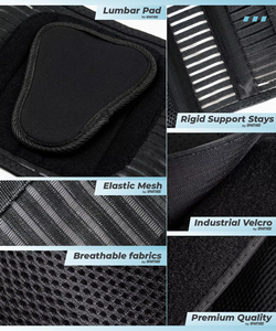อุปกรณ์พยุงหลังแบบปรับได้ เหมาะสำหรับอาการปวดหลังส่วนบนและส่วนล่าง บรรเทาอาการปวดและเป็นพยุงสำหรับผู้ชายและผู้หญิง อาการเคล็ดขัดยอก อาการปวดตะโพก อาการกระดูกสันหลังคด - Product Image 6