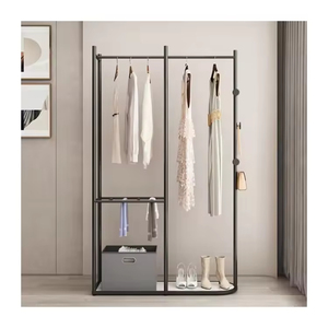 Hiện đại phong cách Bắc Âu Kim Loại May rack-công nghiệp đa chức năng quần áo hiển thị đứng với thiết kế tối giản - Product Image 1