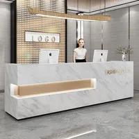 Front Counter 1 Piece Customized Service Luxury Reception Front Desk Reception Counter Cashiner Desk