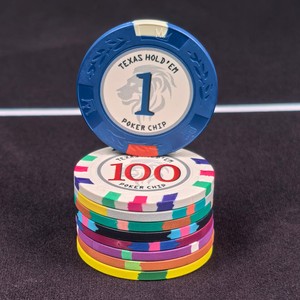 Jetons <span class=keywords><strong>de</strong></span> poker en céramique personnalisés en gros, motif couronne <span class=keywords><strong>de</strong></span> lauriers à 3 couronnes gravée, 12g 43mm, pour salle <span class=keywords><strong>de</strong></span> poker Texas Hold'em - Product Image 2
