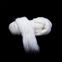 Ready Ship! Dyed Colored 21-23 Micron Chunky Merino Sheep Wool Roving Combed Fiber for Baby Blanket Knitting Yarn Scoured