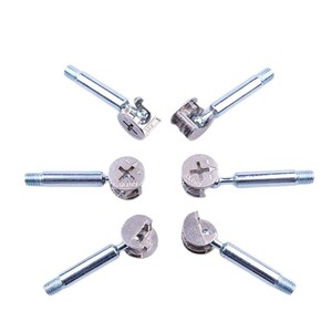 TAX 3 In 1 Furniture Connector M6 Carbon Steel Zinc Plated Durable For Cabinet Shelf Support - Product Image 4