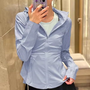 Factory Direct Supply <strong>Summer</strong> <strong>Lightweight</strong> Solid Thin Quick-Drying Breathable <strong>Jacket</strong> <strong>Women</strong> for Outdoor Sports - Product Image 1
