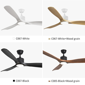 Yesheng พัดลมเพดานขนาด52นิ้วพร้อมรีโมทคอนโทรล, C067ไฟ DC ไฟ LED 6สปีดไฟเพดานโคมระย้าดีไซน์ทันสมัยพร้อมพัดลม - Product Image 6