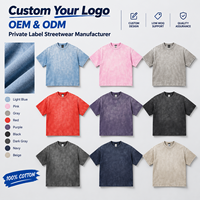 T-shirt Homme en Coton Premium Effet Vieilli, Coupe Décontractée, Teint en Pièce, Épaules Tombantes, 250g, Mode Urbaine, Vente en Gros, OEM