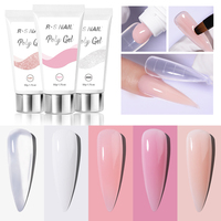 R S Nail Acrygel Couleurs Unies, Gel Poly pour Ongles, Fournitures pour Ongles en Gros, Marque Privée, Gel UV Poligel pour Extension d'Ongles, Gel Acrylique