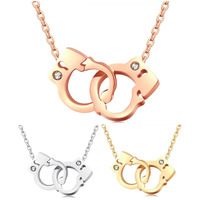 Collier tendance pour couple Zhongzhe, cadeau de la Saint-Valentin, créatif, pour homme et femme, plaqué or 18 carats, acier inoxydable, résistant à l'eau, sans ternissement