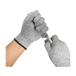 HPPE 5级园艺耐刮擦耐磨厨房屠宰玻璃切割作业家用手套