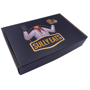 Custom paper corrugated cardboard food box packaging for burger take away packaging with hamburger paper box