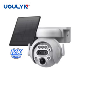 Hệ thống <span class=keywords><strong>camera</strong></span> an ninh PTZ CCTV năng lượng mặt trời, chống nước, ngoài trời, có zoom 12X, tầm nhìn ban đêm, hỗ trợ thẻ SIM 4G Uoulyn Ubox 6M 5W - Product Image 1