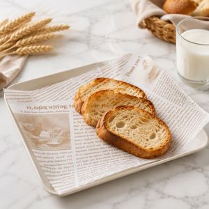 Papier sulfurisé alimentaire pour panier à nourriture, papier jetable résistant à l'huile de qualité alimentaire pour frites à emporter - Product Image 1