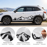 Autocollant de carrosserie de voiture personnalisé en vinyle moulé résistant aux UV, pour affichage extérieur longue durée