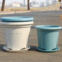 Pot de fleurs en résine plastique épaisse, grande taille, durable, respirant, pour le contrôle des racines, idéal pour la maison et la pépinière.