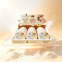 Love Queen Beauty Fruit Series Losse Setting Powder Banaan Rijst Aardbei Kers Matte Gezichtspoeder 12 stuks Display Box Groothandel
