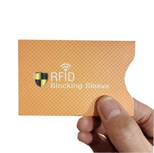 Fundas de Papel con Bloqueo RFID, Protector de Tarjetas Antirrobo, Fundas Protectoras de Tarjetas Anti-Escaneo - Product Image 5