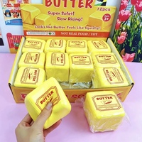 Jouet anti-stress en forme de bâton de beurre, jouet à presser en silicone souple, jouet anti-anxiété en forme de beurre de 4 oz pour enfants et adultes