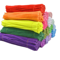 100 pièces par sac, barres torsadées colorées, créatives pour le bricolage et l'artisanat, barres en fil de fer moelleuses, kits de décoration imaginatifs