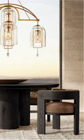 Ensemble de table à manger d'hôtel de luxe de style américain nouvellement conçu mobilier d'intérieur tables à manger en bois massif