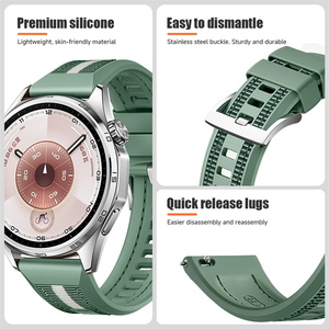 Correa de Silicona de Nailon Trenzado de 22 mm de Liberación Rápida con un Clic para Reloj Hauwei GT6, Correa para Hauwei Ultimate <span class=keywords><strong>2</strong></span> GT5 de Liberación Rápida - Product Image 4