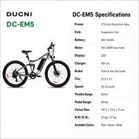 Vélo de montagne électrique de 27,5 pouces E-MTB pour la conduite en plein air et la mobilité quotidienne