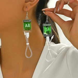 Boucles d'oreilles en forme de poche de sang de différentes couleurs, boucles d'oreilles de groupe sanguin pour fête d'<span class=keywords><strong>Halloween</strong></span> - Product Image 6