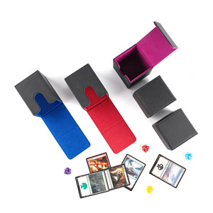 Scatola Portacarte Personalizzabile in Pelle PU con Stampa Logo per Magic Gathering, Pokémon TCG, <span class=keywords><strong>One</strong></span> <span class=keywords><strong>Piece</strong></span> e Altri - Più Portatile - Product Image 1