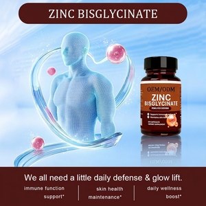 Cápsulas de Bisglicinato de <span class=keywords><strong>Zinc</strong></span> OEM 95mg - Suplemento Dietético para el Apoyo Inmunológico y la Salud de la Piel para Adultos, 2 Cápsulas Diarias, Paquete de 60 Cápsulas - Product Image 3
