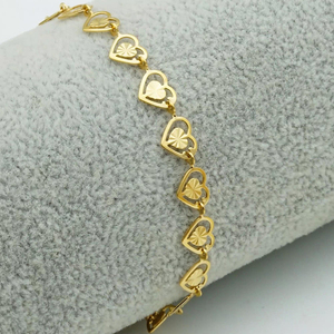 Herz-Armband vergoldeter Schmuck, Designer-Herz-Armband für Damen Edelstahl-Schmuckzubehör - Product Image 3
