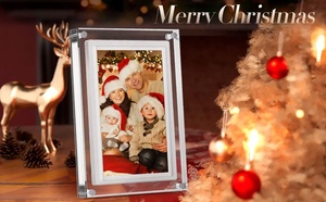 Acrylic 5 <span class=keywords><strong>inch</strong></span> Khung ảnh kỹ thuật số, khung ảnh video với Auto-Rotate, 4GB Bộ nhớ và được xây dựng trong 1500 mAh pin - Product Image 5