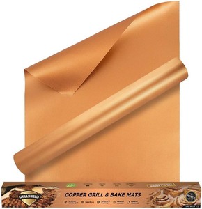 Tapis de cuisson en tissu PTFE pour barbecue, facile à nettoyer, antiadhésif, réutilisable, pour four - Product Image 5