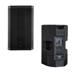 Haut-parleur PA 15 pouces en plastique noir, actif, avec amplificateur de classe D et DSP, haute puissance, utilisations multiples, puissance maximale 1000W - Product Image 1