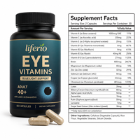 Capsules de Lutéine, de Zéaxanthine et de Myrtille à Marque Blanche, 60 Comprimés, Formule Personnalisée, Fabricant OEM ODM