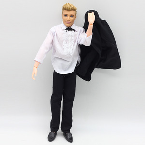 Costume de marié en trois pièces pour poupée de mode en gros 2023, mini jouet pour garçons, taille personnalisée, vêtements interchangeables - Product Image 2