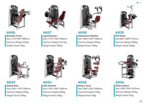 Máquina <span class=keywords><strong>de</strong></span> <span class=keywords><strong>Curl</strong></span> <span class=keywords><strong>de</strong></span> Bíceps Sentado con Peso Ajustable GS-AN46, Multifuncional, Comercial, para Gimnasio, en Venta - Product Image 5