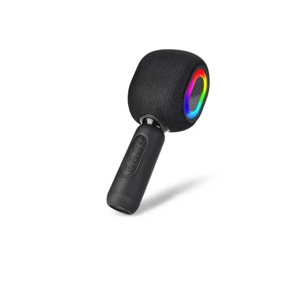 Nieuw Ontwerp Best Verkochte Draagbare Outdoor Rgb Microfoon Luidspreker Draadloze Karaoke Microfoon Draadloze Luidspreker