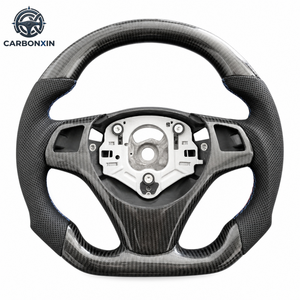Volante Deportivo de Cuero, Accesorios Personalizados para E82/E87/E90/E92/E93 320i/325i M5 2005-2012, Fibra de Carbono Real para Automóvil - Product Image 1