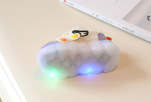 Chaussures pour bébés garçons et filles, respirantes en maille, avec lumières, pour nouveau-nés, de 1 à 3 ans, chaussures pour bébés avec lumières - Product Image 5